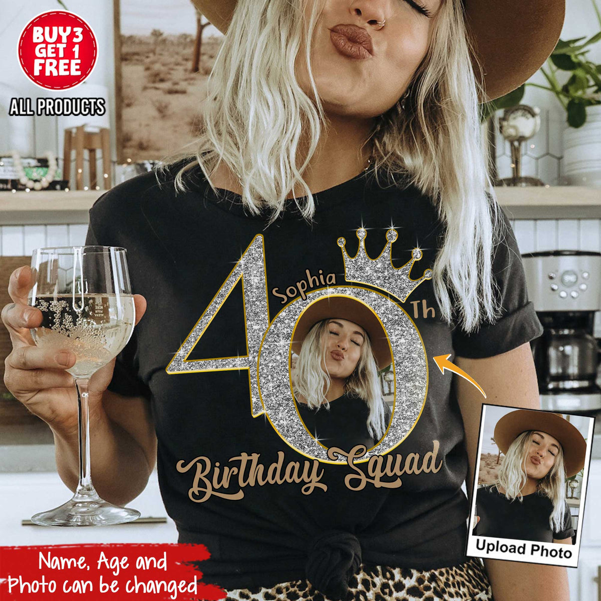 40th Birthday Shirts, Custom Birthday Shirts, Turning 40 Shirt, Gifts For Women Turning 40, 40 And Fabulous Shirt, 40th Birthday Shirts For Her-YPT-HCT