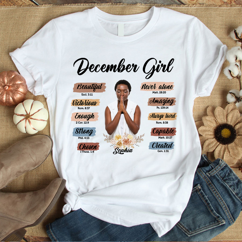 December Birthday Shirt, Custom Birthday Shirt, Queen Was Born In December, December Birthday Shirts For Woman, December Birthday Gifts