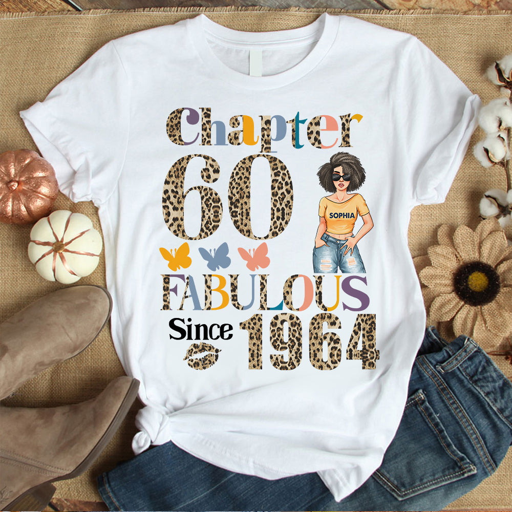 Chapter 60, Fabulous Since 1964 60th Birthday Unique T Shirt For Woman, Custom Birthday Shirt, Her Gifts For 60 Years Old , Turning 60 Birthday Cotton Shirt - YPT-HCT