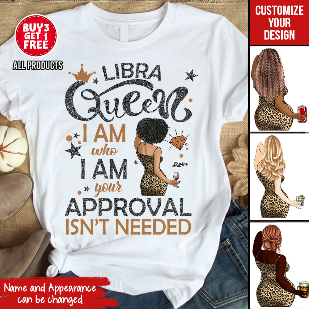 Personalized Libra Girl, Libra Birthday Shirts For Woman, Libra Birthday Month, Libra Cotton T-Shirt For Her-YPT-HCT
