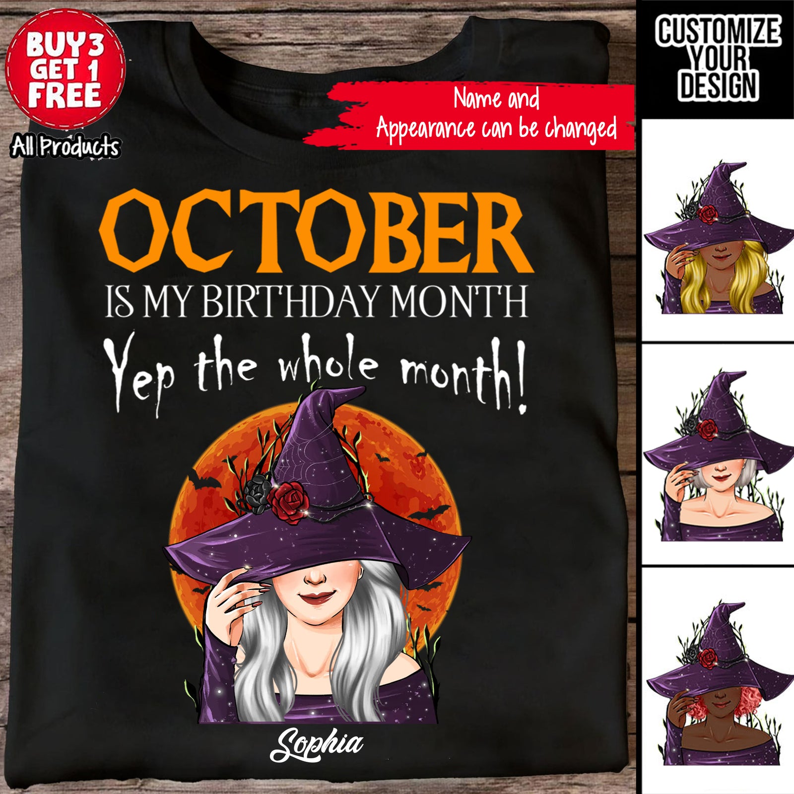 Personalized October Birthday Shirt, Custom Birthday Shirt, Queens are Born In October, October Birthday Shirts For Woman, October Birthday Gifts-YPT-ALK