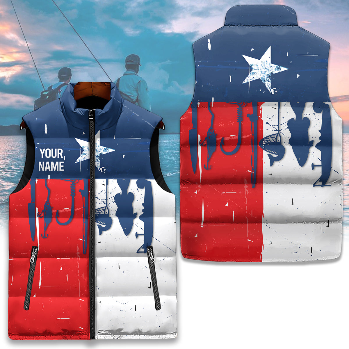 Puffer Vest - Personalized Gift Ideas For Fishing Lovers