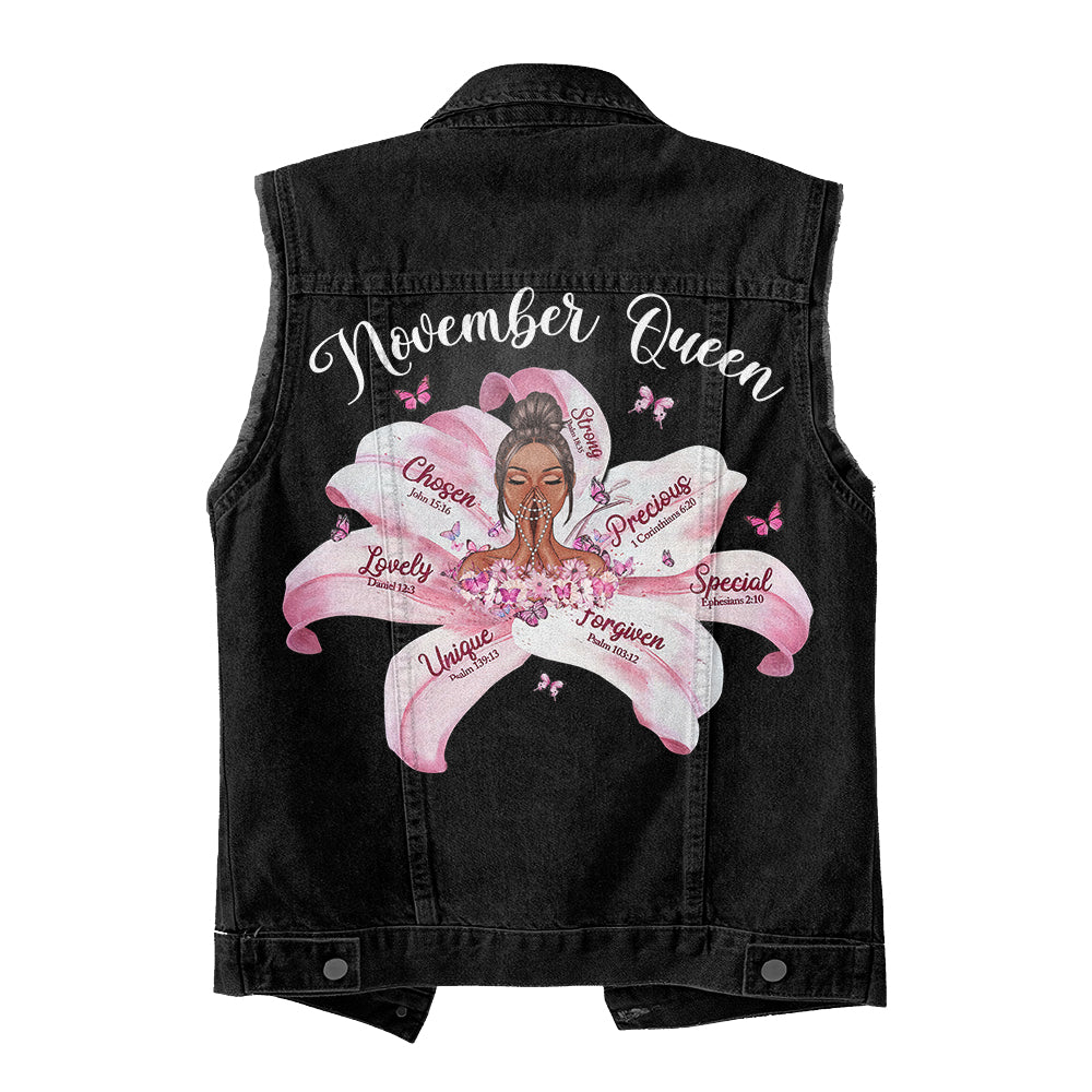 Puffer Vest - November Birthday Gifts, Custom Birthday Gift, Queens Are Born In November