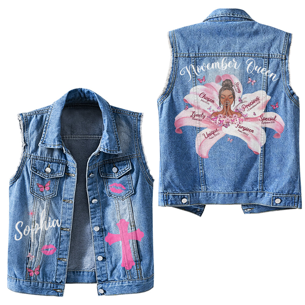 Puffer Vest - November Birthday Gifts, Custom Birthday Gift, Queens Are Born In November