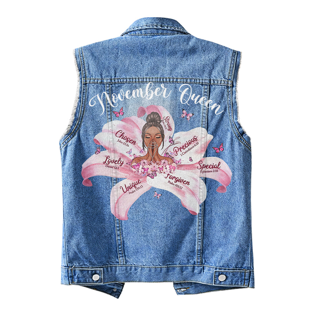 Puffer Vest - November Birthday Gifts, Custom Birthday Gift, Queens Are Born In November