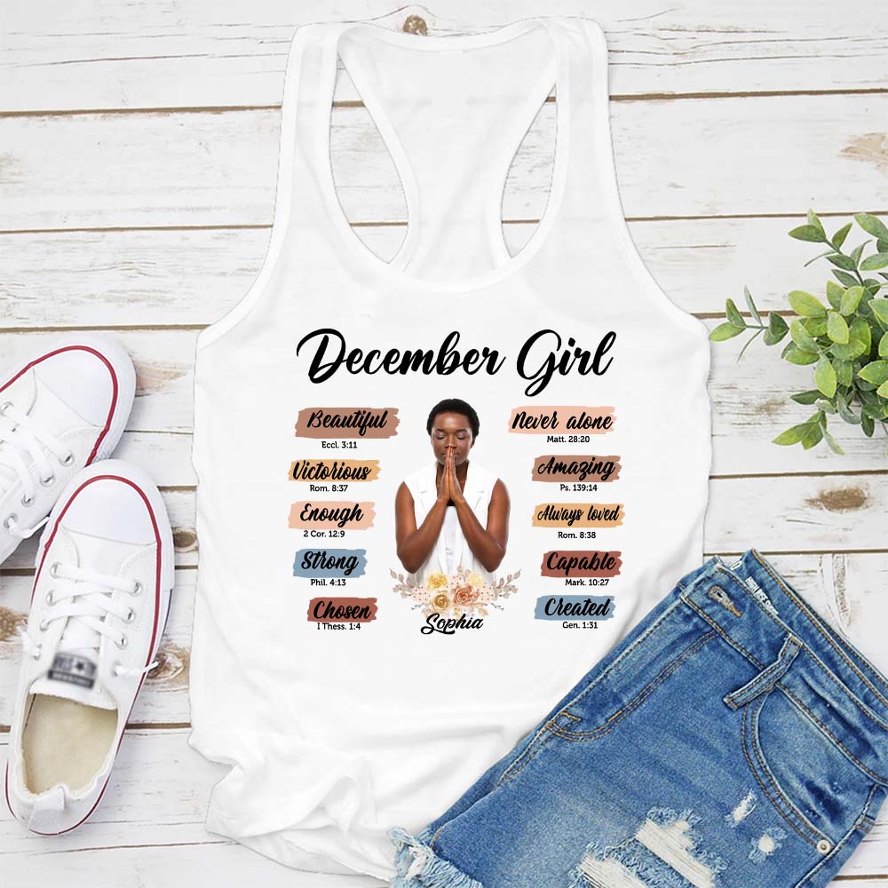 December Birthday Shirt, Custom Birthday Shirt, Queen Was Born In December, December Birthday Shirts For Woman, December Birthday Gifts