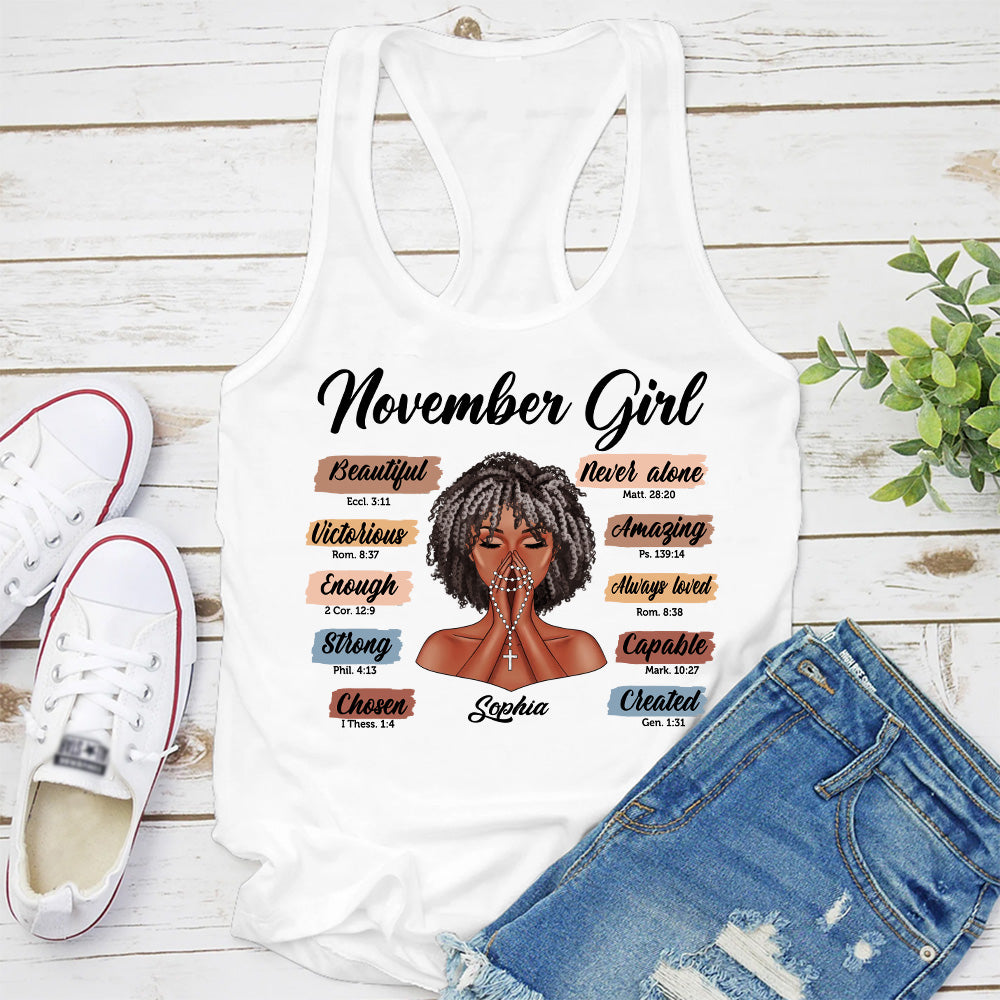 November Birthday Shirt, Custom Birthday Shirt, Queen Was Born In November, November Birthday Shirts For Woman, November Birthday Gifts