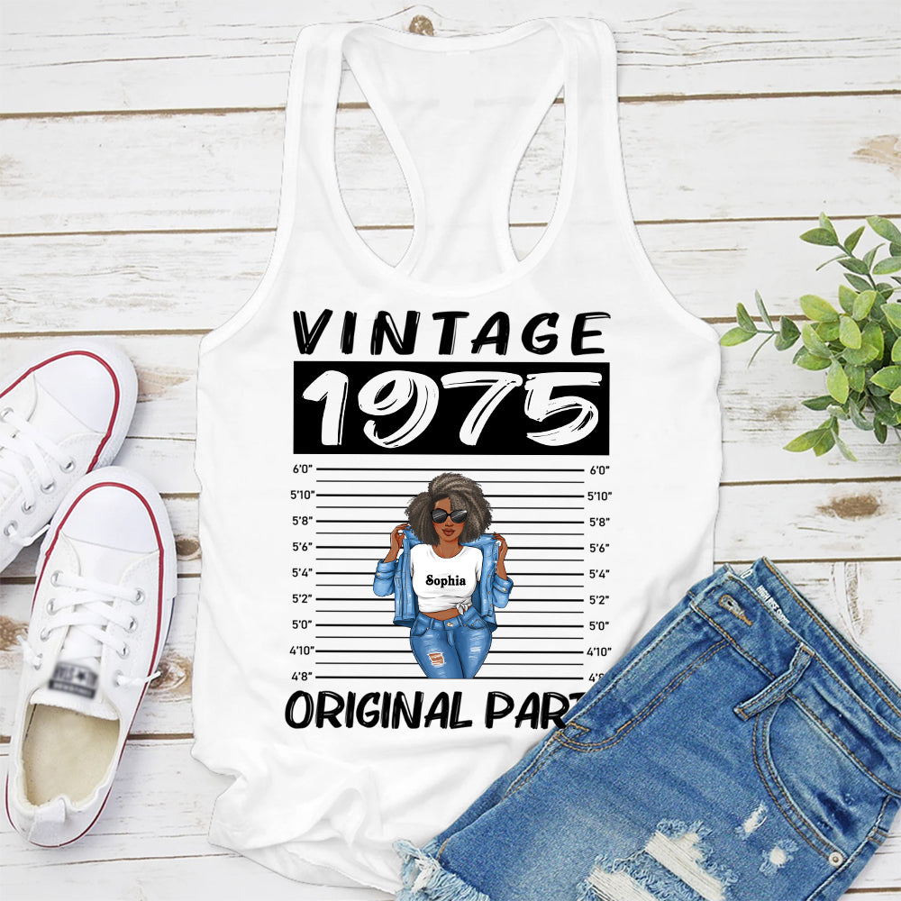 50th Birthday Shirts, Custom Birthday Shirts, Turning 50 Shirt, Gifts For Women Turning 50, 50 And Fabulous Shirt, 1975 Shirt, 50th Birthday Shirts For Her-YPT-ALK