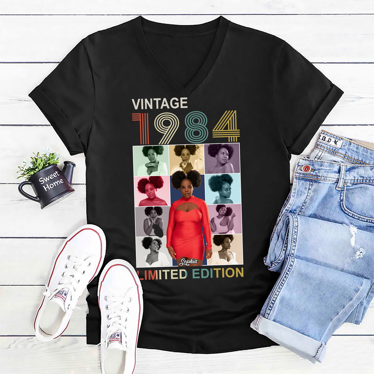 40th Birthday Shirts, Custom Birthday Shirts, Turning 40 Shirt, Gifts For Women Turning 40, 40 And Fabulous Shirt, 1984 Shirt, 40th Birthday Shirts For Her-YPT-ALK