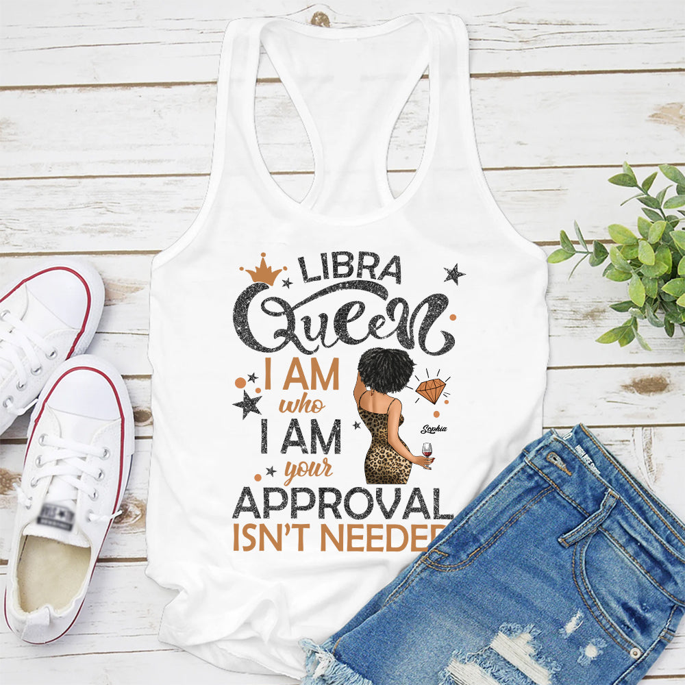 Personalized Libra Girl, Libra Birthday Shirts For Woman, Libra Birthday Month, Libra Cotton T-Shirt For Her-YPT-HCT