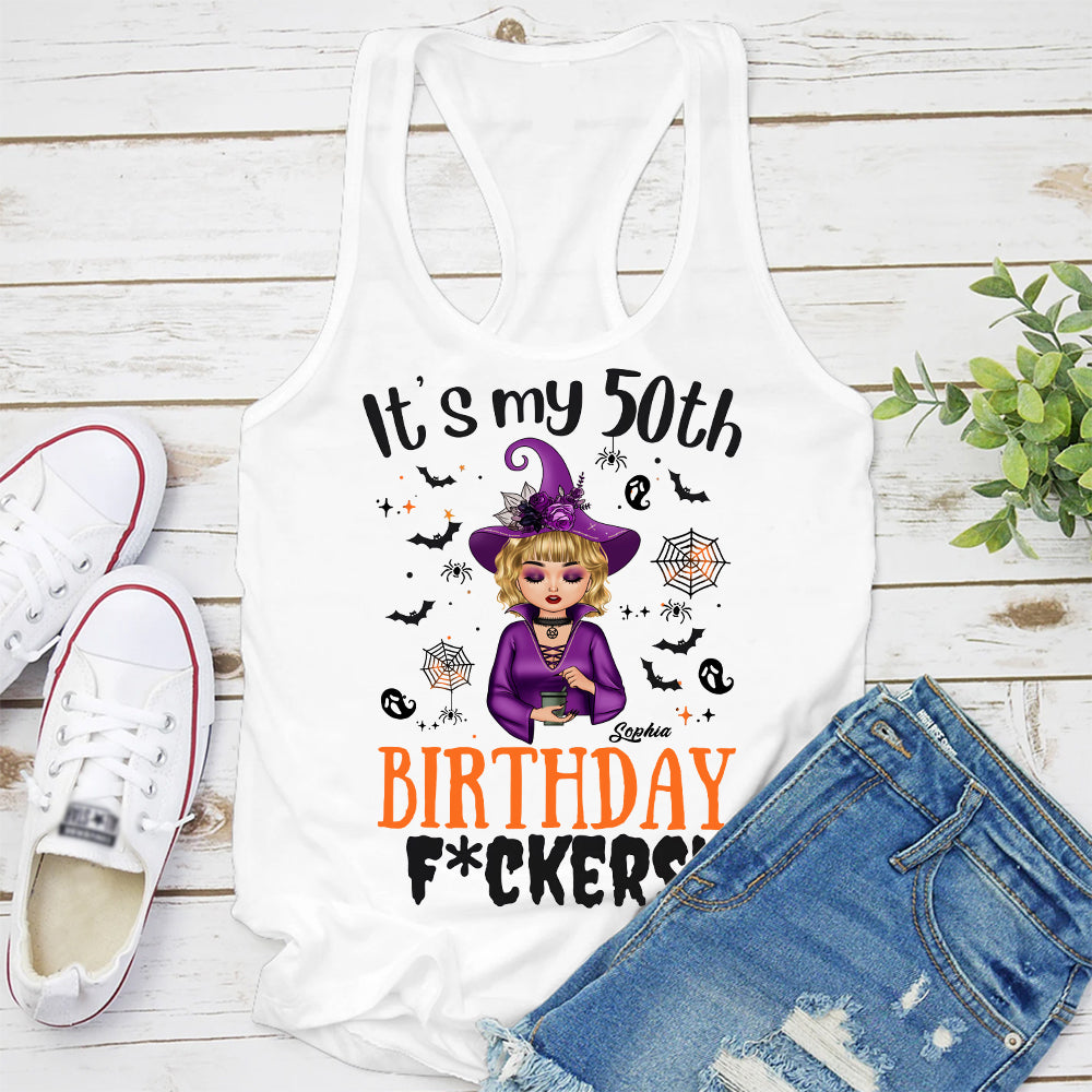 Personalized 50th Birthday Shirts, Custom Birthday Shirts, Turning 50 Shirt, Gifts For Women Turning 50, 50 And Fabulous Shirt, 50th Birthday Shirts For Her-YPT-ALK