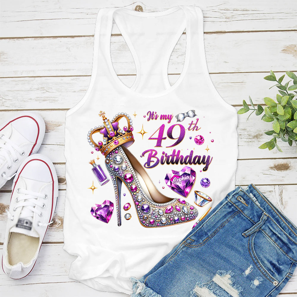 49th Birthday Shirts, Custom Birthday Shirts, Turning 49 Shirt, Gifts For Women Turning 49, 49th Birthday Shirts For Her-YPT-ALK