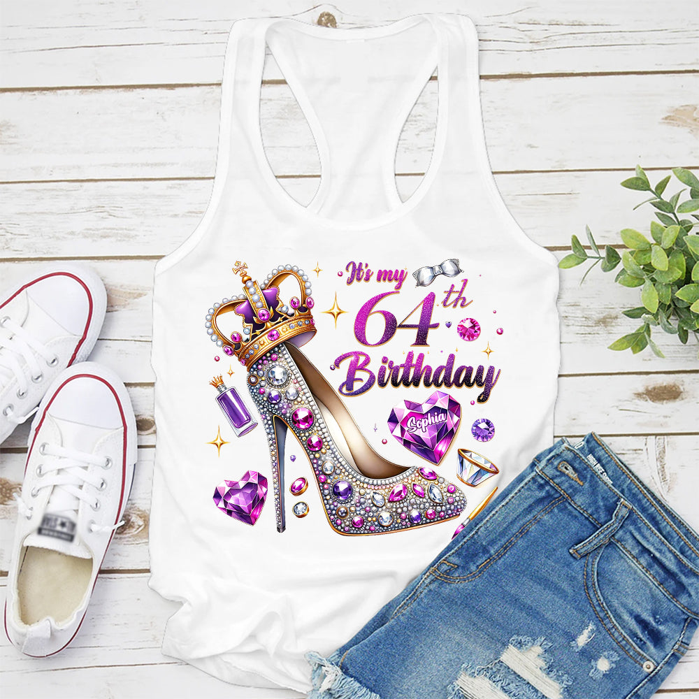 64th Birthday Shirts, Custom Birthday Shirts, Turning 64 Shirt, Gifts For Women Turning 64, 64th Birthday Shirts For Her-YPT-ALK