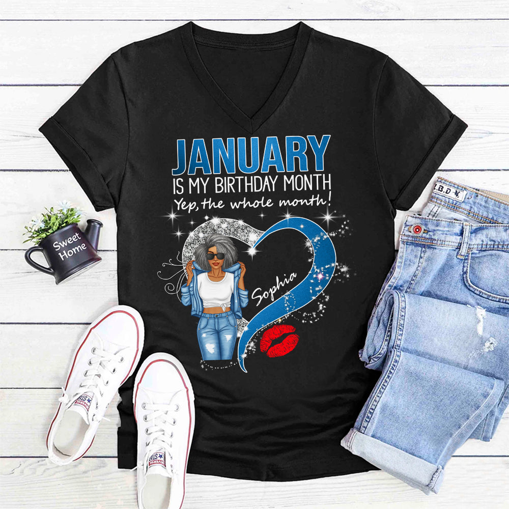 January Birthday Shirt, Custom Birthday Shirt, Queens Are Born In January, January Birthday Shirts For Woman, January Birthday Gifts