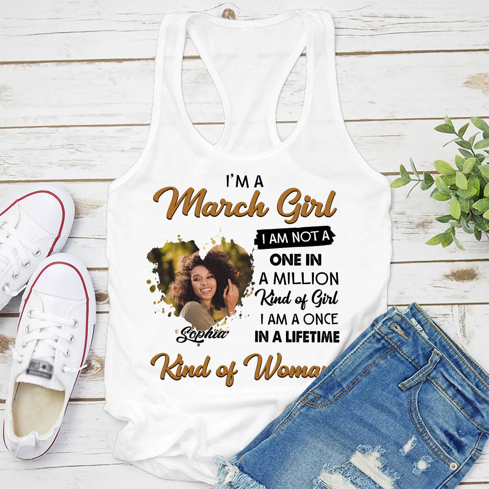 March Birthday Shirt, Custom Birthday Shirt, Queens Born In March, March Birthday Shirts For Woman, March Birthday Gifts-YPT-HCT