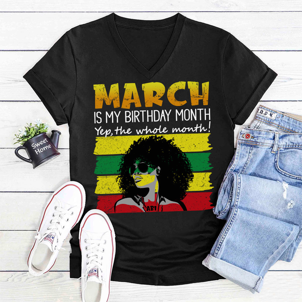 Custom Birthday Shirt, March Birthday Shirts For Woman, March Birthday Gifts