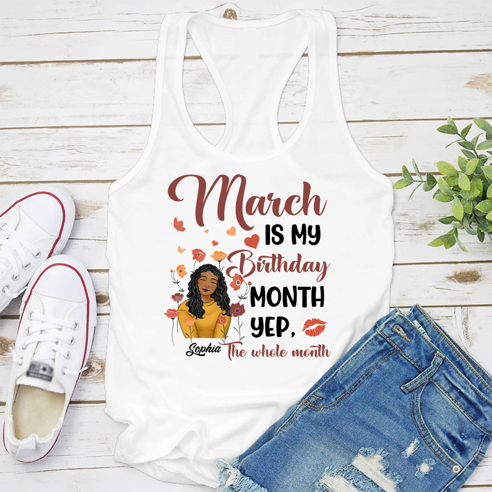 Custom Birthday Shirt, March Birthday Shirts For Woman, March Birthday Gifts