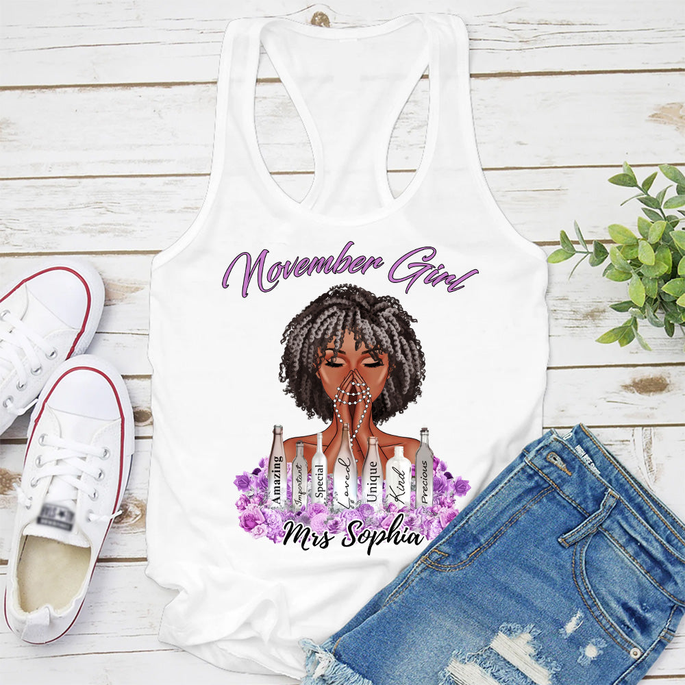 November Birthday Shirt, Custom Birthday Shirt, Queen Was Born In November, November Birthday Shirts For Woman, November Birthday Gifts