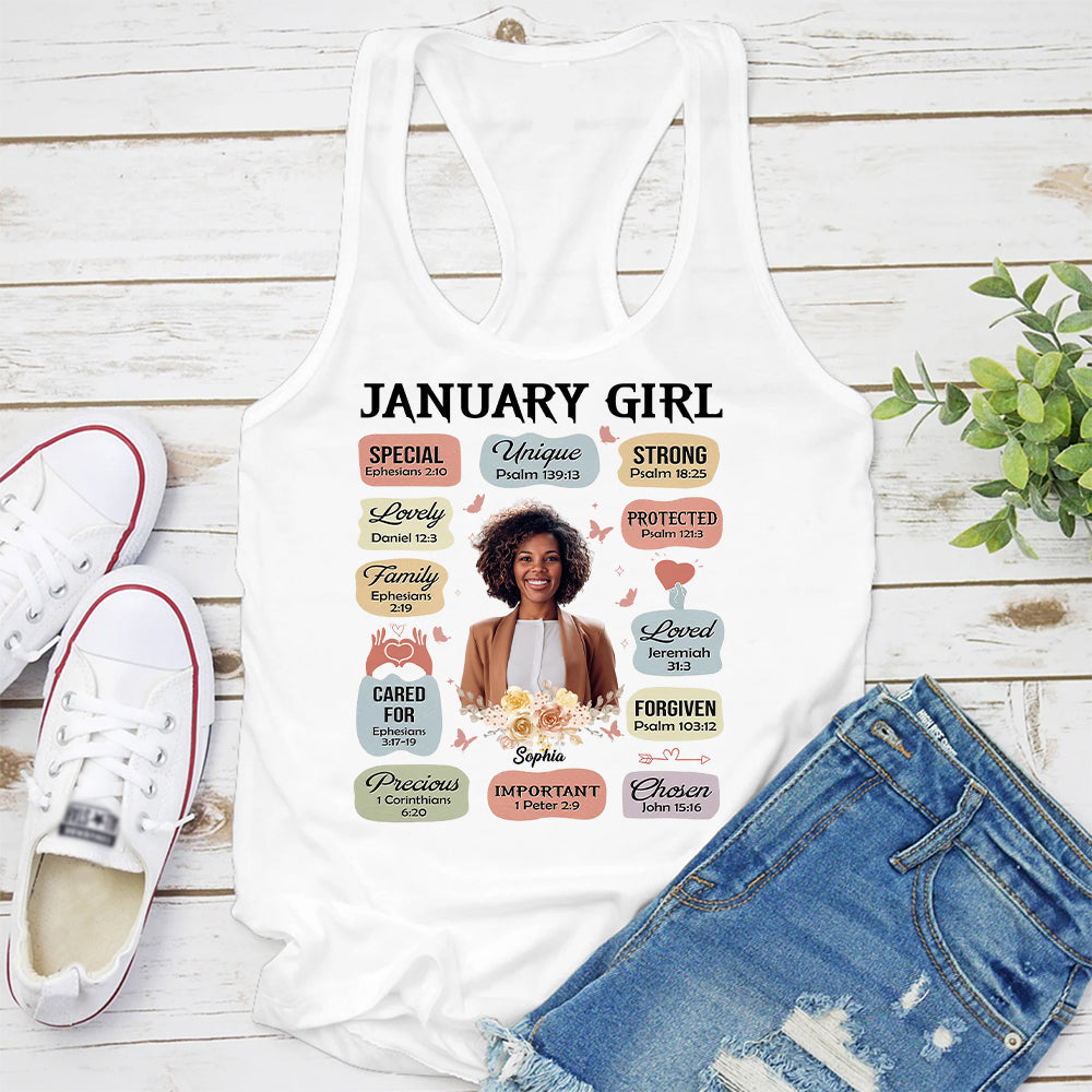 Custom January Birthday Shirt For Woman, Queens Are Born In January Gifts, January Birthday Woman Shirt, January Queen Gift