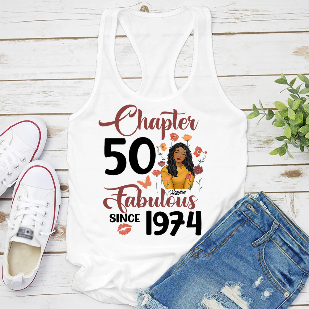 50th Birthday Shirts, Custom Birthday Shirts, Turning 50 Shirt, Gifts For Women Turning 50, 50 And Fabulous Shirt, 1974 Shirt - ALK