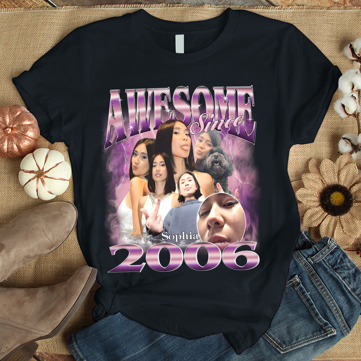 18th Birthday Shirts For Her, Personalised 18th Birthday Gifts, 2006 T Shirt, 18 And Fabulous Shirt, 18th Birthday Shirt Ideas, Gift Ideas 18th Birthday Woman-YPT-TLT