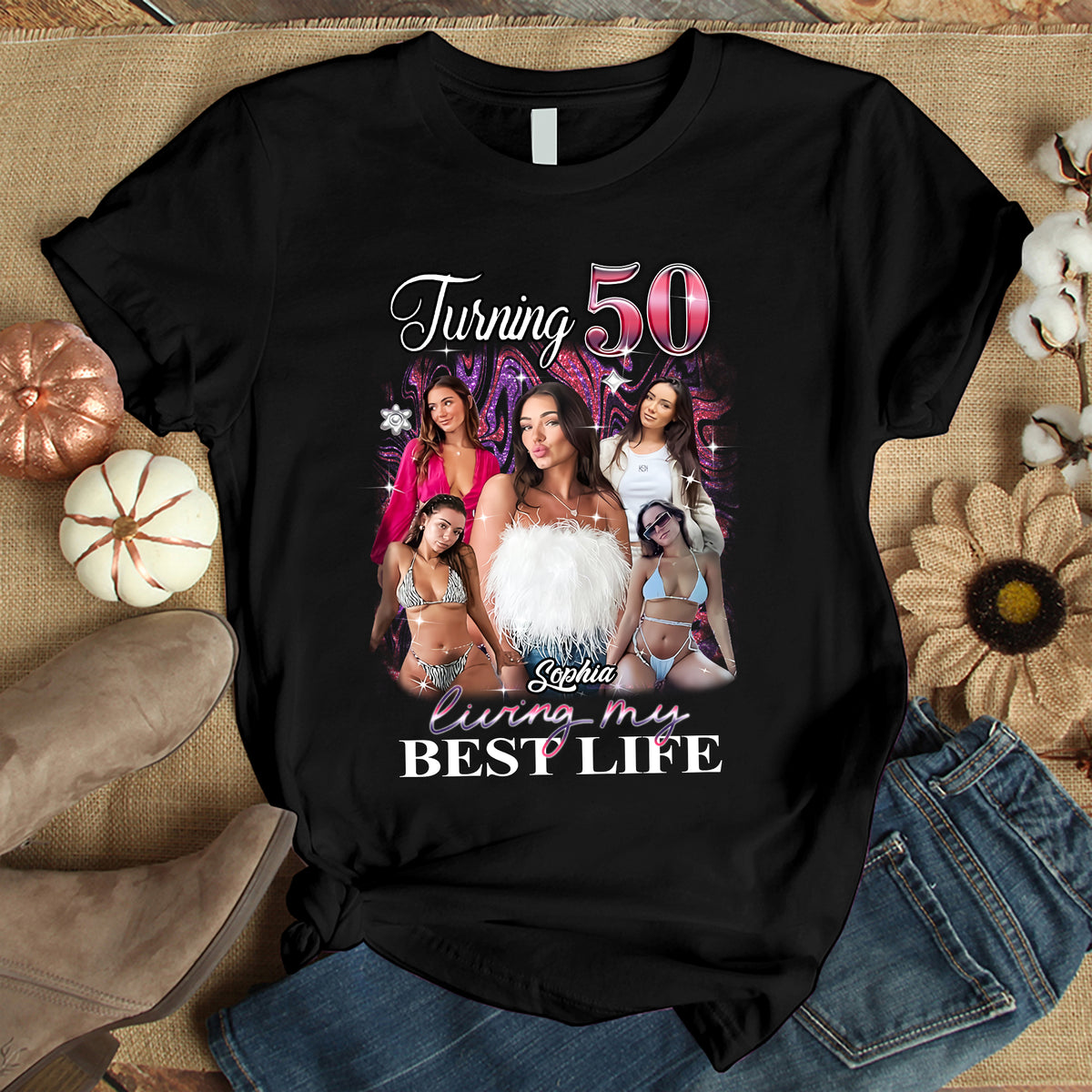 50th Birthday Shirts, Custom Birthday Shirts, Turning 50 Shirt, Gifts For Women Turning 50, 50th Birthday Shirts For Her-YPT-HMT
