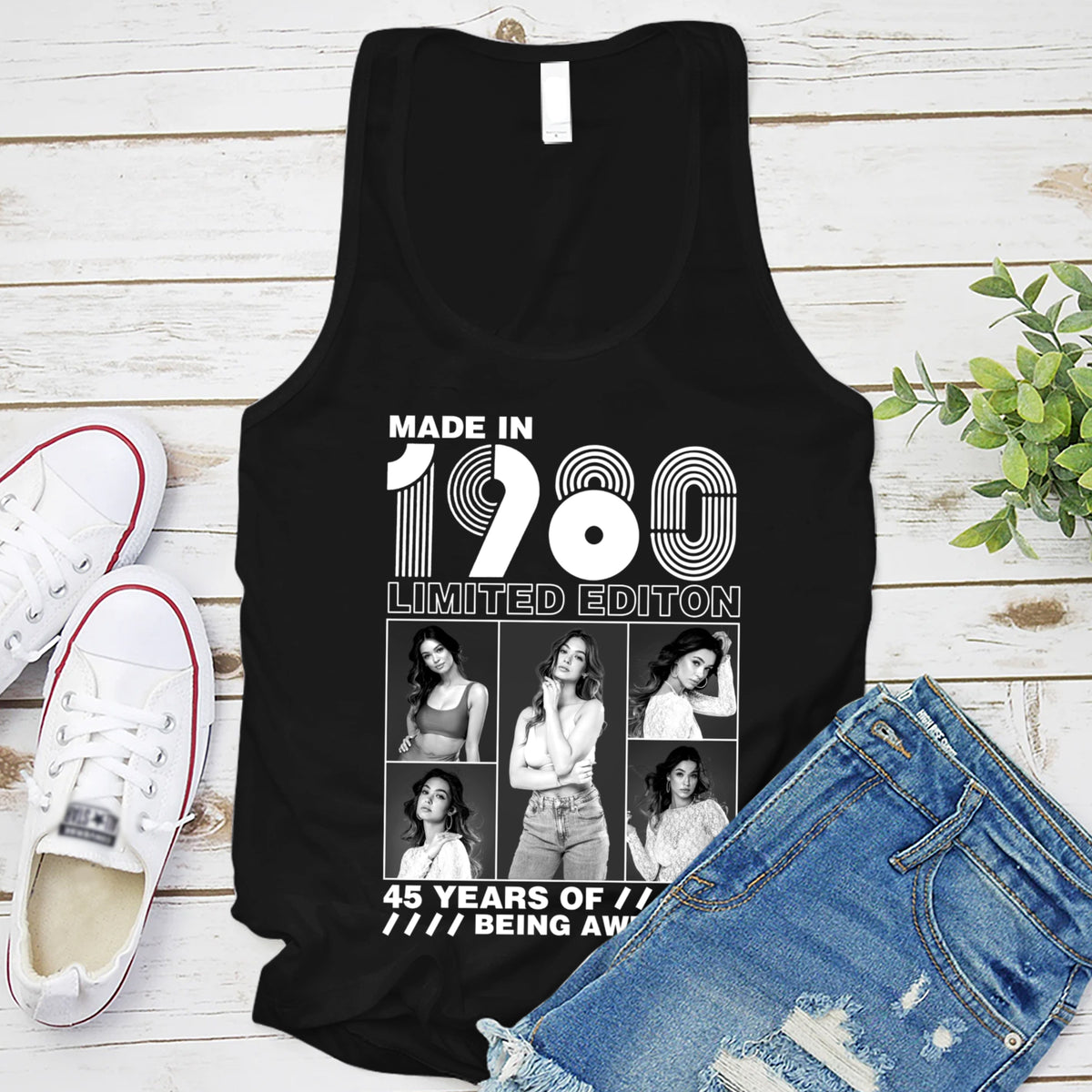 45th Birthday Shirts, Custom Birthday Shirts, Turning 45 Shirt, Gifts For Women Turning 45, 45 And Fabulous Shirt -YPT-TLT