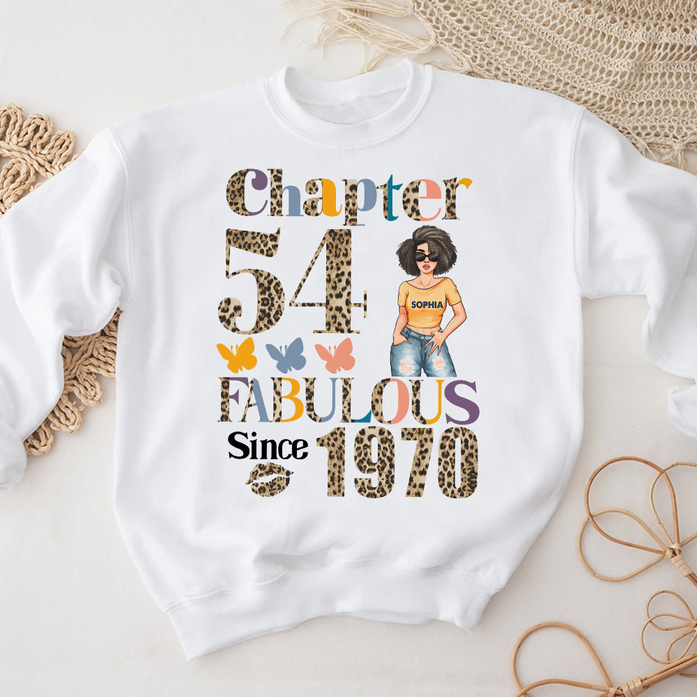Chapter 54, Fabulous Since 1970 54th Birthday Unique T Shirt For Woman, Custom Birthday Shirt, Her Gifts For 54 Years Old , Turning 54 Birthday Cotton Shirt - YPT-HCT.