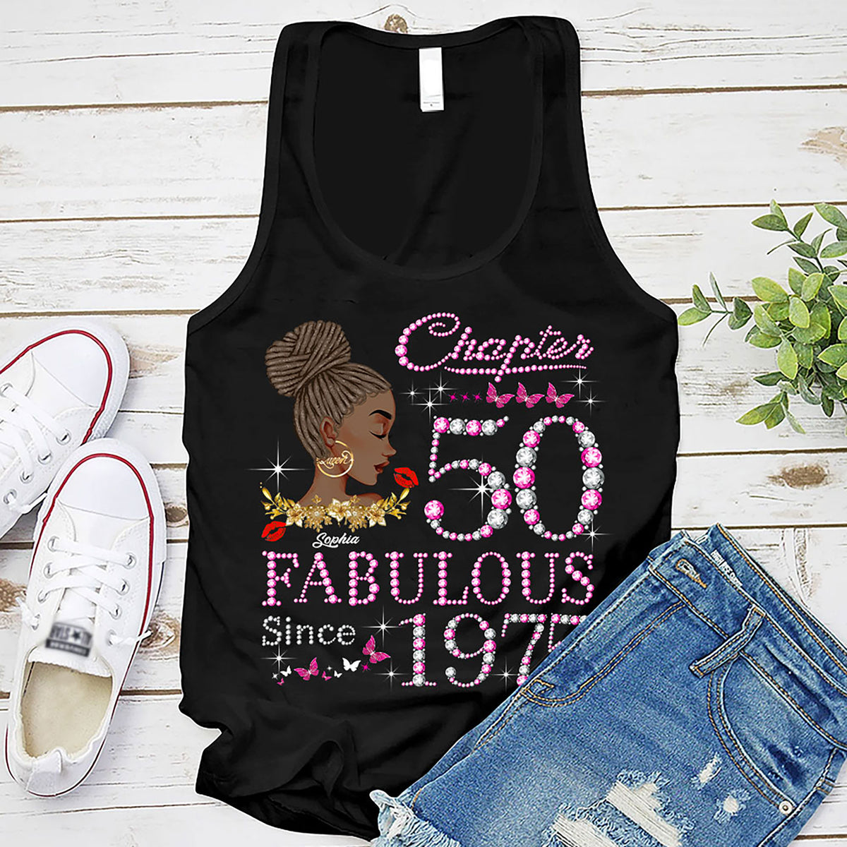 50th Birthday Shirts For Her, Personalised 50th Birthday Gifts, 1975 T Shirt, 50 And Fabulous Shirt, 50th Birthday Shirt Ideas, Gift Ideas 50th Birthday Woman -YPT-HMT
