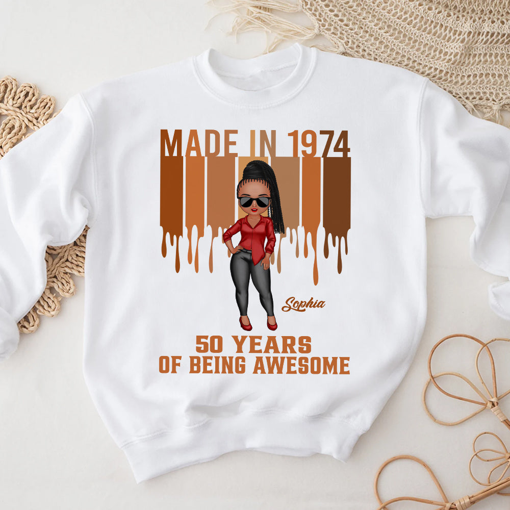 50th Birthday Shirts, Custom Birthday Shirts, Turning 50 Shirt, Gifts For Women Turning 50, 50 And Fabulous Shirt, 1974 Shirt - HCT