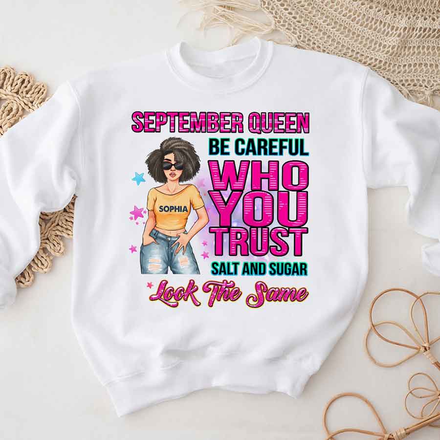 September Birthday Shirt, Custom Birthday Shirt, Queens Born In September, September Birthday Shirts For Woman, September Birthday Gifts, September Is My Birthday Month, Yep The Whole Month-YPT-HCT