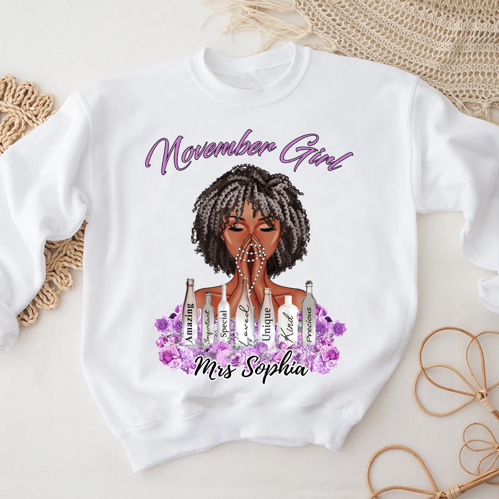 November Birthday Shirt, Custom Birthday Shirt, Queen Was Born In November, November Birthday Shirts For Woman, November Birthday Gifts