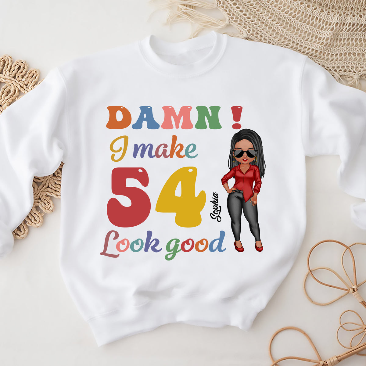 54th Birthday Shirts, Custom Birthday Shirts, Turning 54 Shirt, Gifts For Women Turning 54, 54 And Fabulous Shirt, 1970 Shirt - ALK