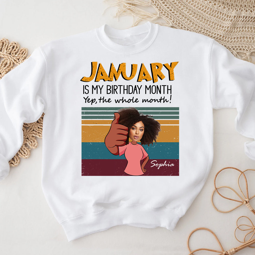Custom January Birthday Shirt For Woman, Queens Are Born In January Gifts, January Birthday Woman Shirt, January Queen Gift