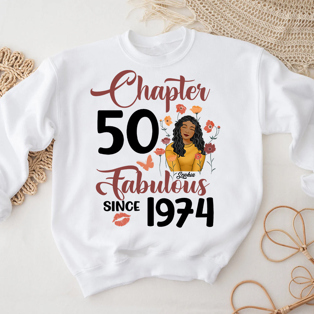 50th Birthday Shirts, Custom Birthday Shirts, Turning 50 Shirt, Gifts For Women Turning 50, 50 And Fabulous Shirt, 1974 Shirt - ALK