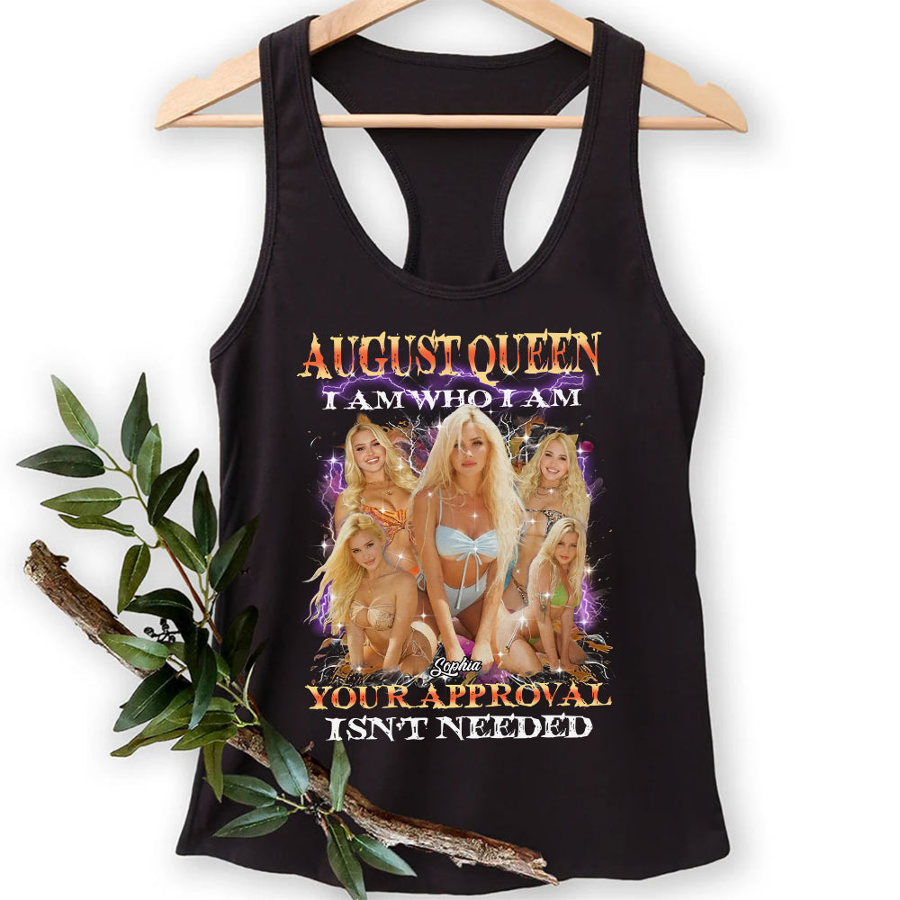 August Birthday Shirt, Custom Birthday Shirt, Queens Born In August, August Birthday Shirts For Woman, August Birthday Gifts - YPT-ALK