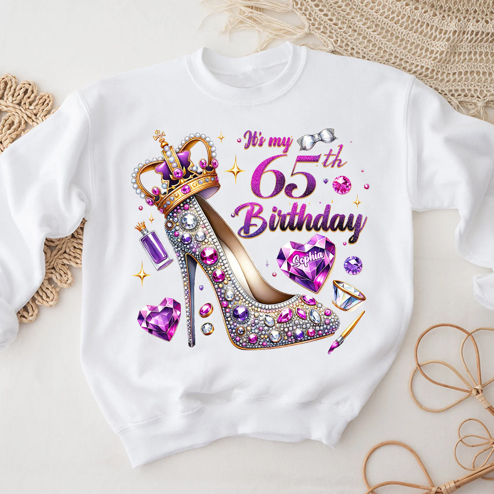 65th Birthday Shirts, Custom Birthday Shirts, Turning 65 Shirt, Gifts For Women Turning 65, 65th Birthday Shirts For Her-YPT-ALK