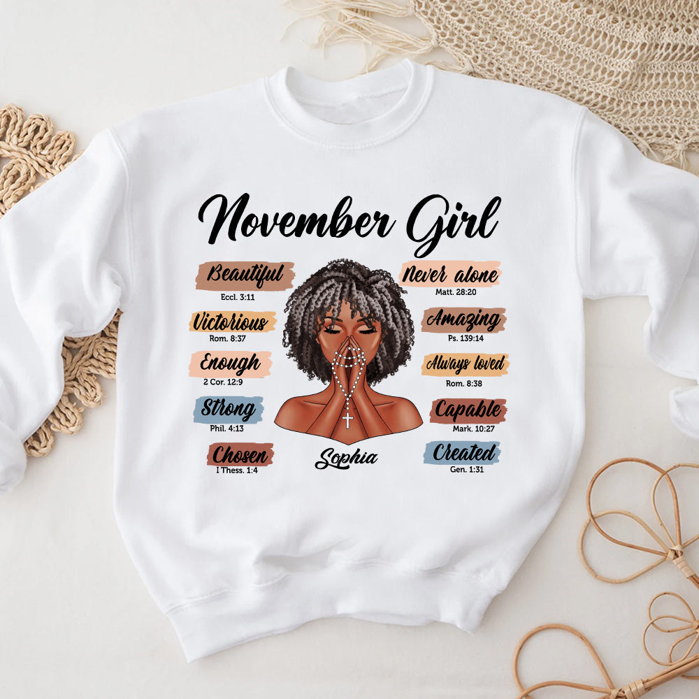 November Birthday Shirt, Custom Birthday Shirt, Queen Was Born In November, November Birthday Shirts For Woman, November Birthday Gifts