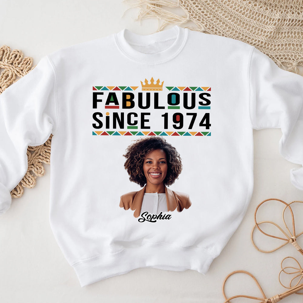 50th Birthday Shirts, Custom Birthday Shirts, Turning 50 Shirt, Gifts For Women Turning 50, 50 And Fabulous Shirt, 1974 Shirt - HCT