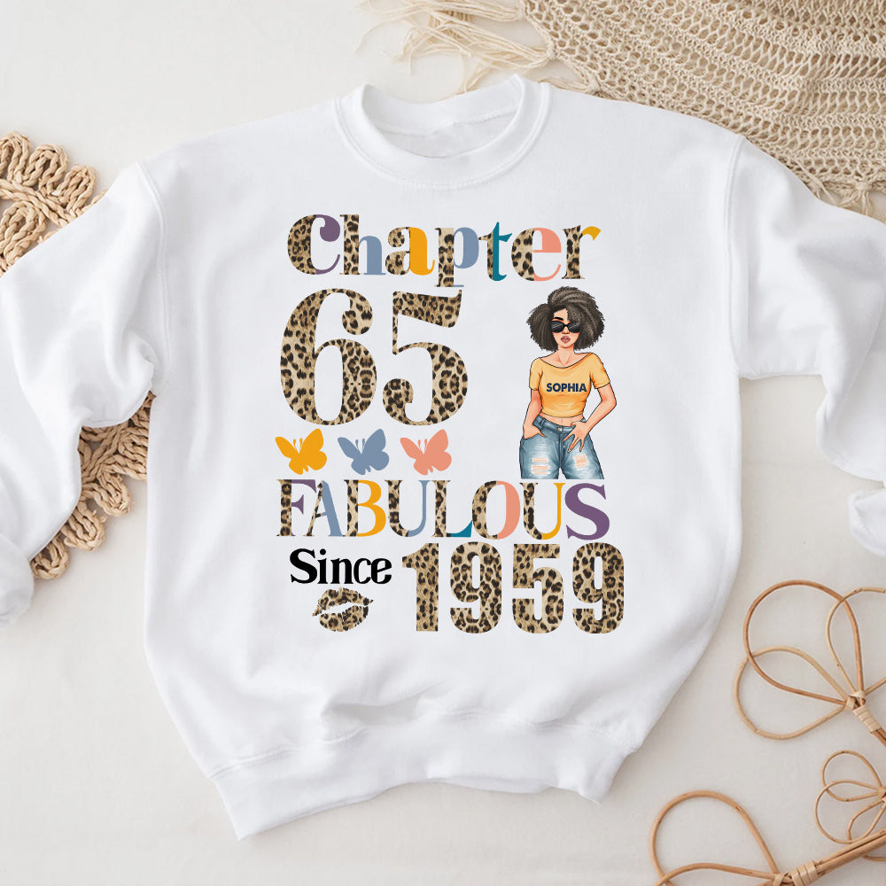 Chapter 65, Fabulous Since 1959 65th Birthday Unique T Shirt For Woman, Custom Birthday Shirt, Her Gifts For 65 Years Old , Turning 65 Birthday Cotton Shirt - YPT-HCT