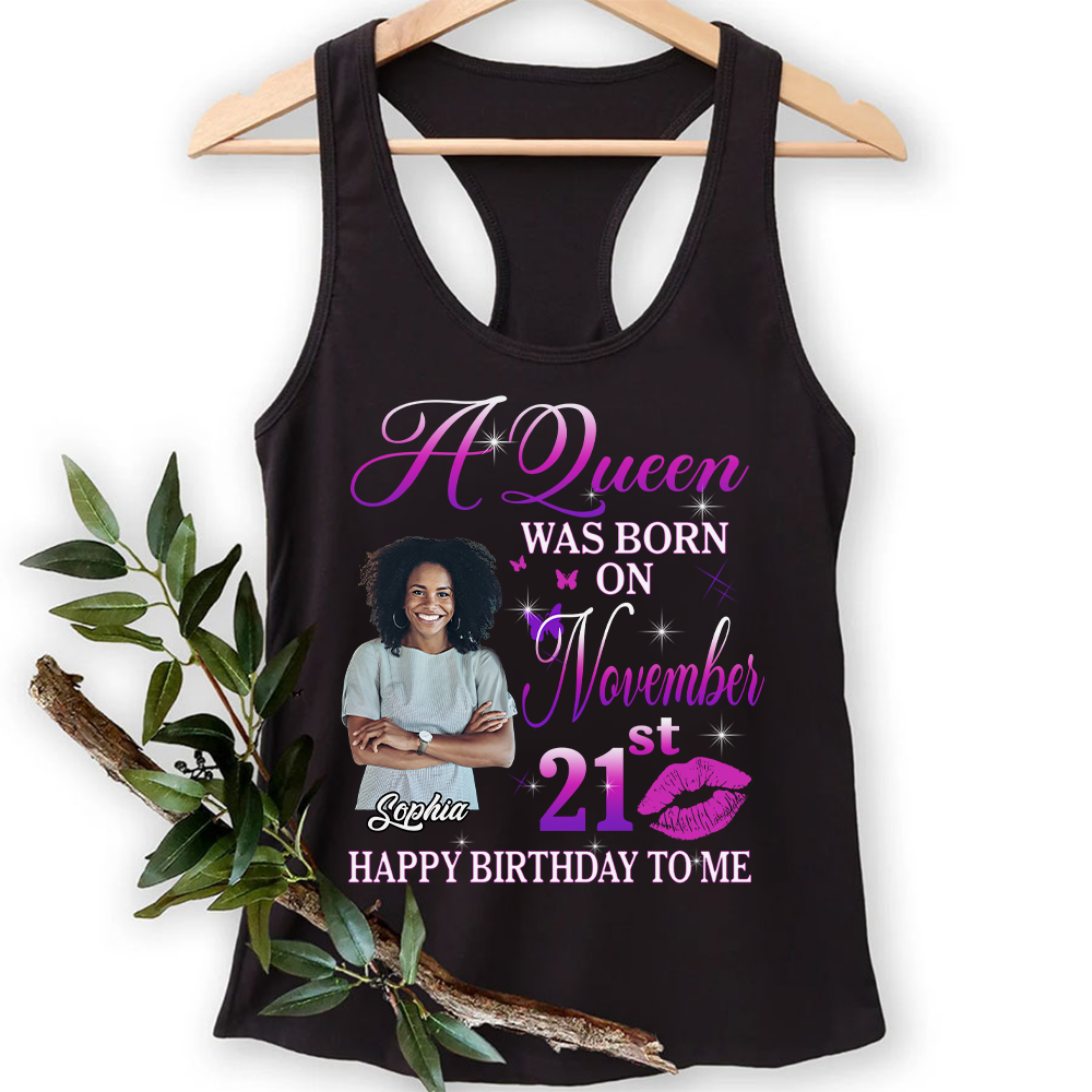 November Birthday Shirt, Custom Birthday Shirt, Queen Was Born In November Birthday Shirts For Woman
