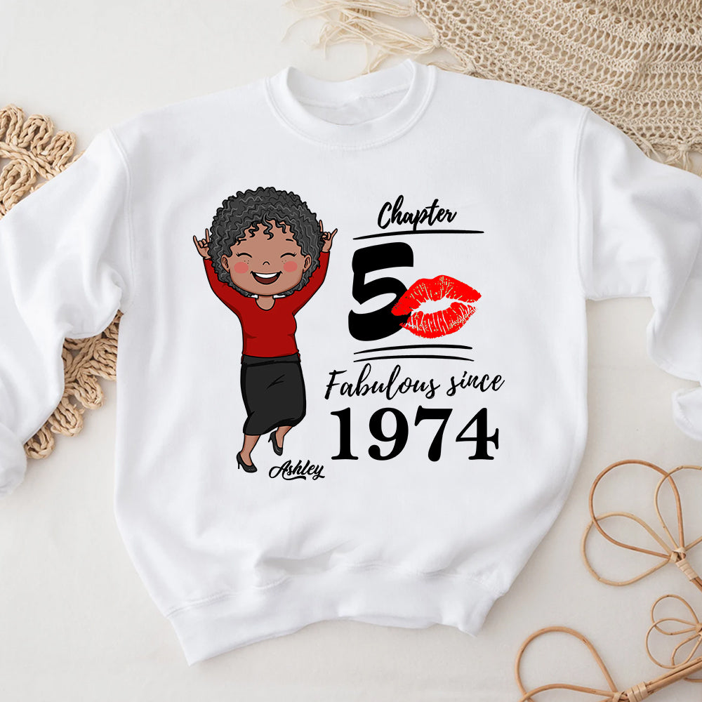 50th Birthday Shirts, Custom Birthday Shirts, Turning 50 Shirt, Gifts For Women Turning 50, 50 And Fabulous Shirt, 1974 Shirt - ALK