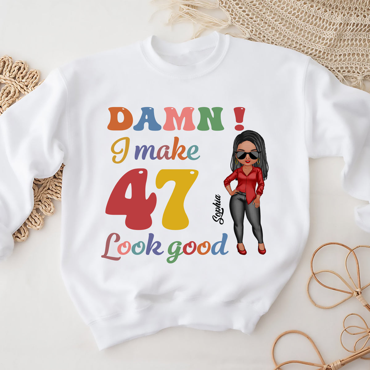 47th Birthday Shirts, Custom Birthday Shirts, Turning 47 Shirt, Gifts For Women Turning 47, 47 And Fabulous Shirt, 1977 Shirt - ALK