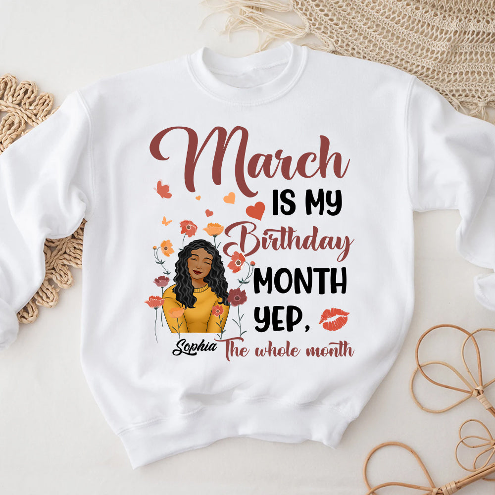 Custom Birthday Shirt, March Birthday Shirts For Woman, March Birthday Gifts