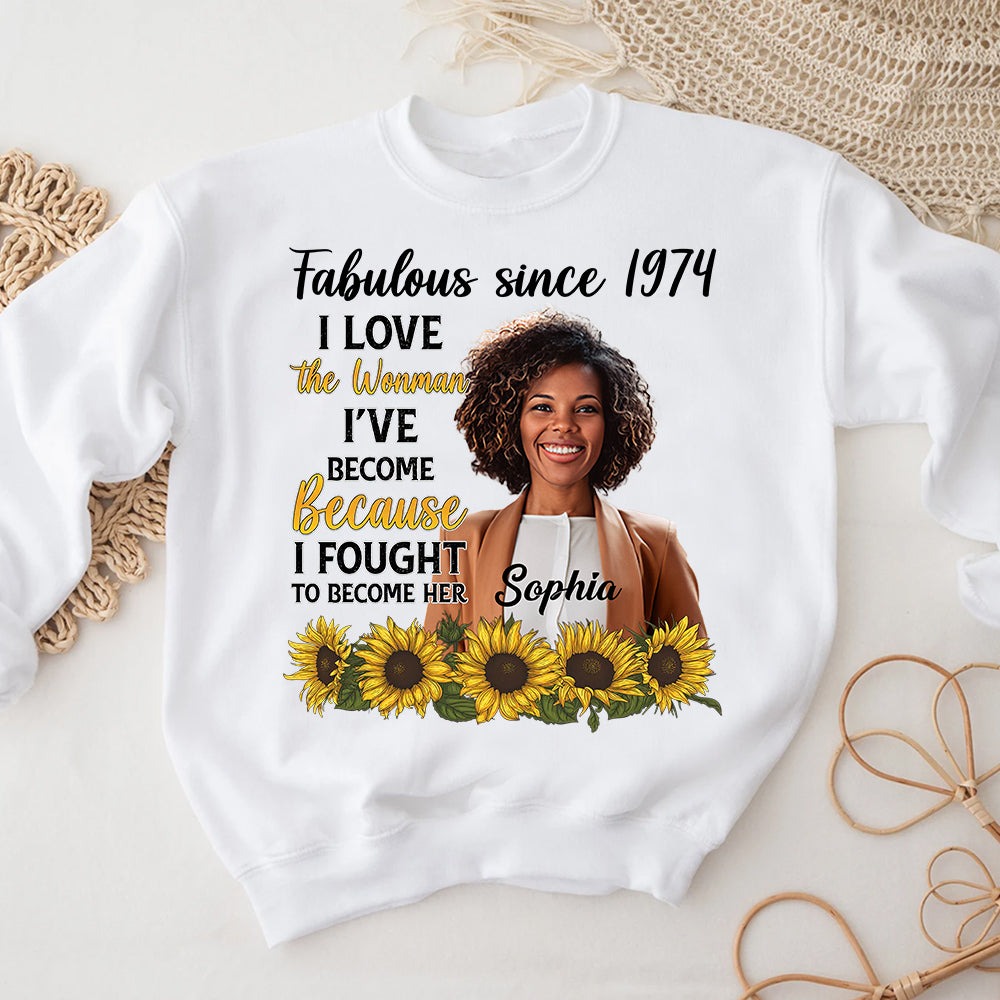 50th Birthday Shirts, Custom Birthday Shirts, Turning 50 Shirt, Gifts For Women Turning 50, 50 And Fabulous Shirt, 1974 Shirt - ALK