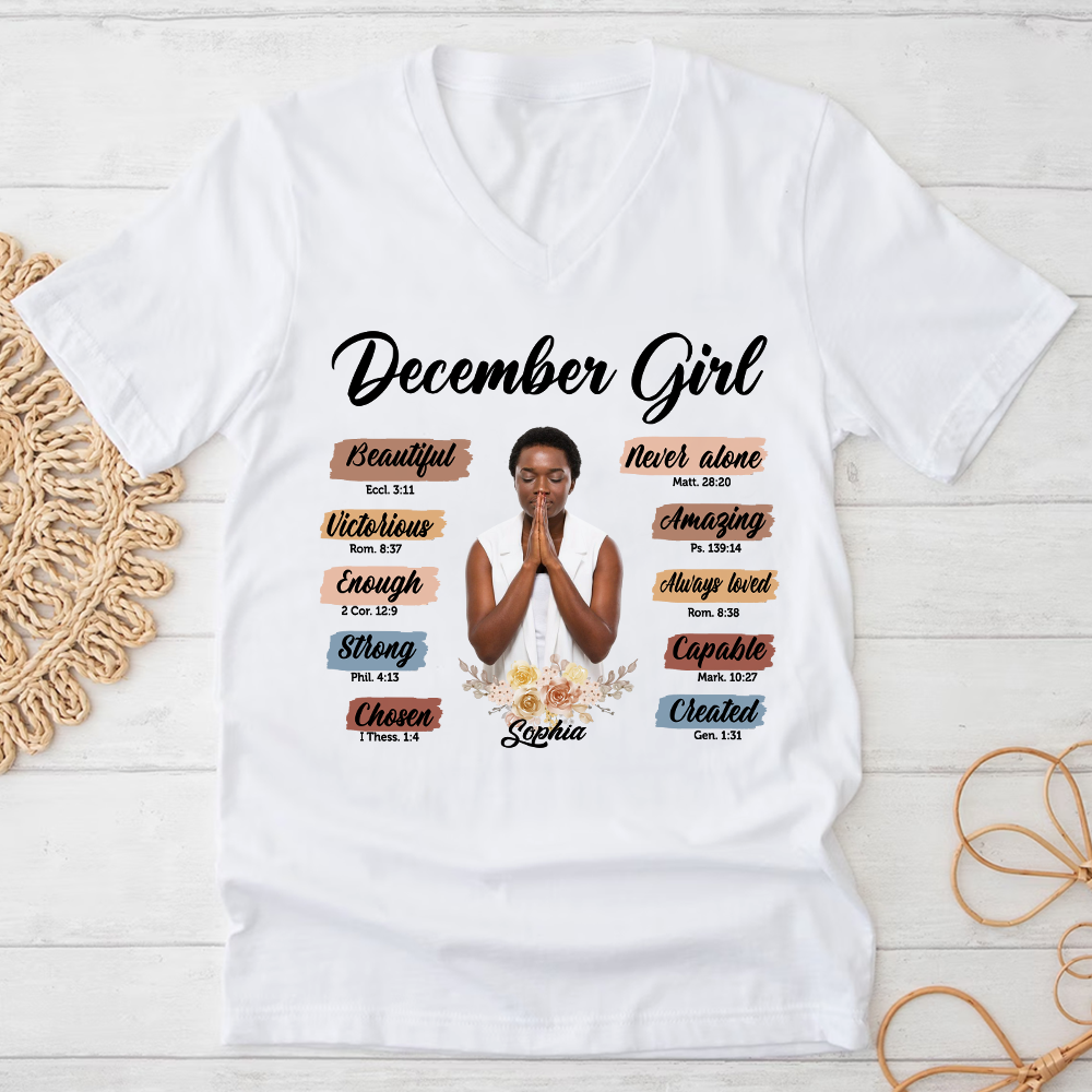 December Birthday Shirt, Custom Birthday Shirt, Queen Was Born In December, December Birthday Shirts For Woman, December Birthday Gifts
