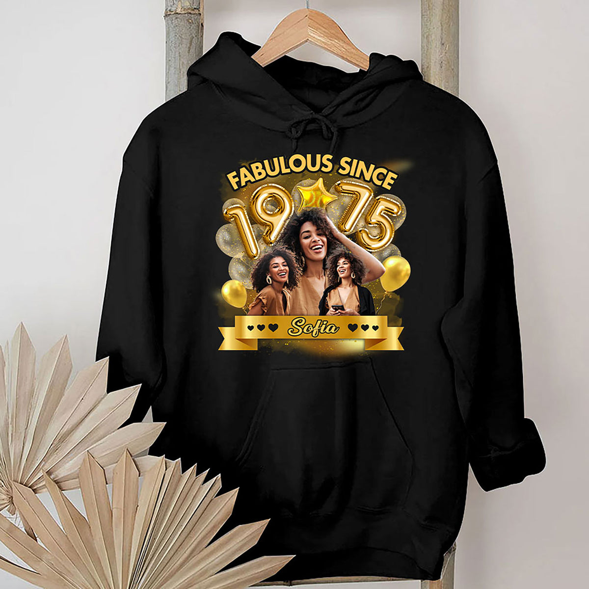 Custom Face Photo 50&#39;s Birthday Shirt, 1975 Shirt, 50th Birthday Unique T Shirt For Woman, Custom Birthday Shirt, Her Gifts For 50 Years Old, Custom Picture Tee, Personalized Birthday Shirt-YPT-HMT