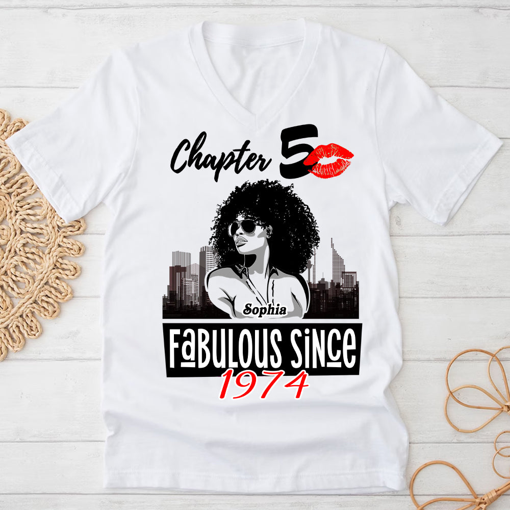50th Birthday Shirts, Custom Birthday Shirts, Turning 50 Shirt, Gifts For Women Turning 50, 50 And Fabulous Shirt, 1974 Shirt - ALK
