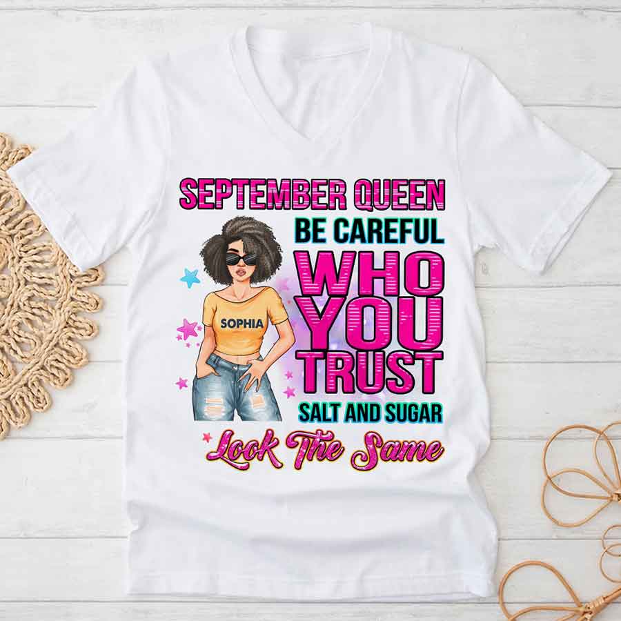 September Birthday Shirt, Custom Birthday Shirt, Queens Born In September, September Birthday Shirts For Woman, September Birthday Gifts, September Is My Birthday Month, Yep The Whole Month-YPT-HCT