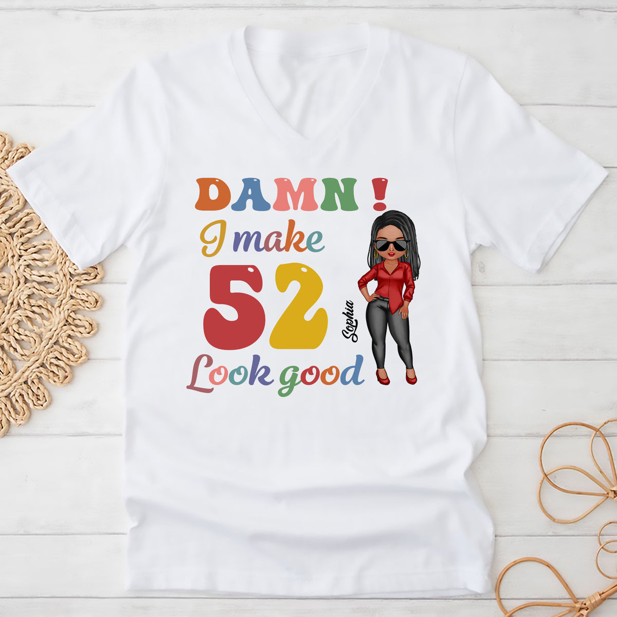 52nd Birthday Shirts, Custom Birthday Shirts, Turning 52 Shirt, Gifts For Women Turning 52, 52 And Fabulous Shirt, 1972 Shirt - ALK